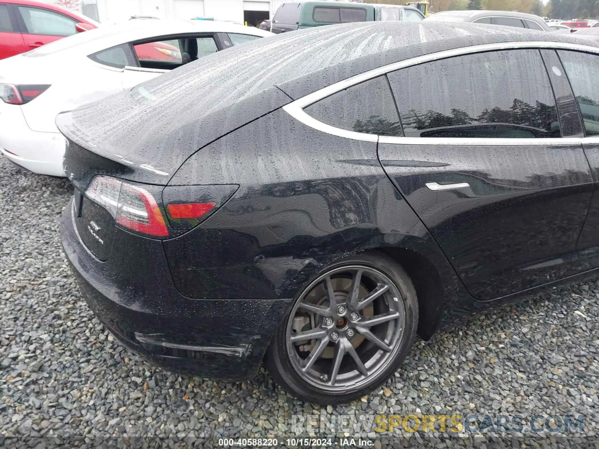 6 fotografías del automóvil dañado 5YJ3E1EB1KF385779 TESLA MODEL 3 2019