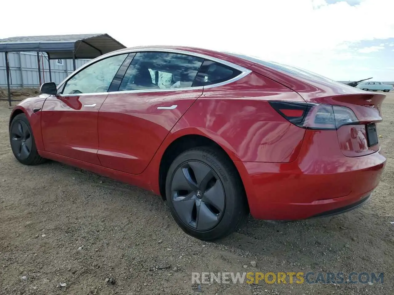 2 fotografías del automóvil dañado 5YJ3E1EB1KF387273 TESLA MODEL 3 2019