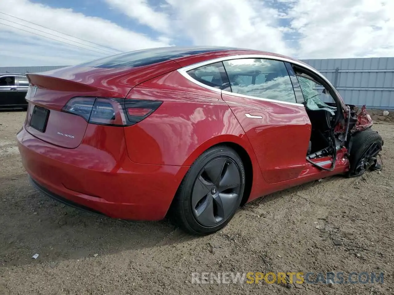 3 fotografías del automóvil dañado 5YJ3E1EB1KF387273 TESLA MODEL 3 2019