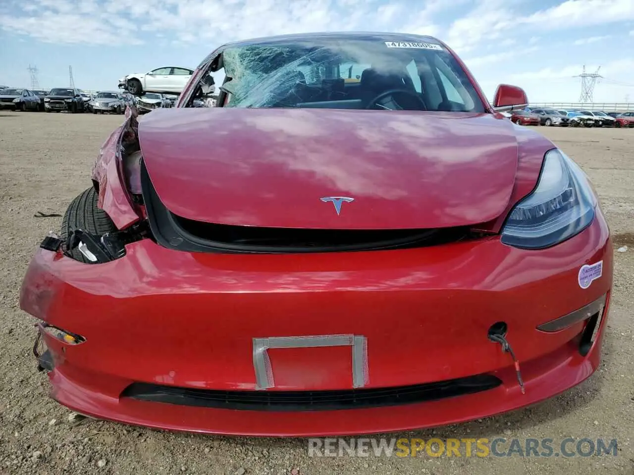 5 fotografías del automóvil dañado 5YJ3E1EB1KF387273 TESLA MODEL 3 2019