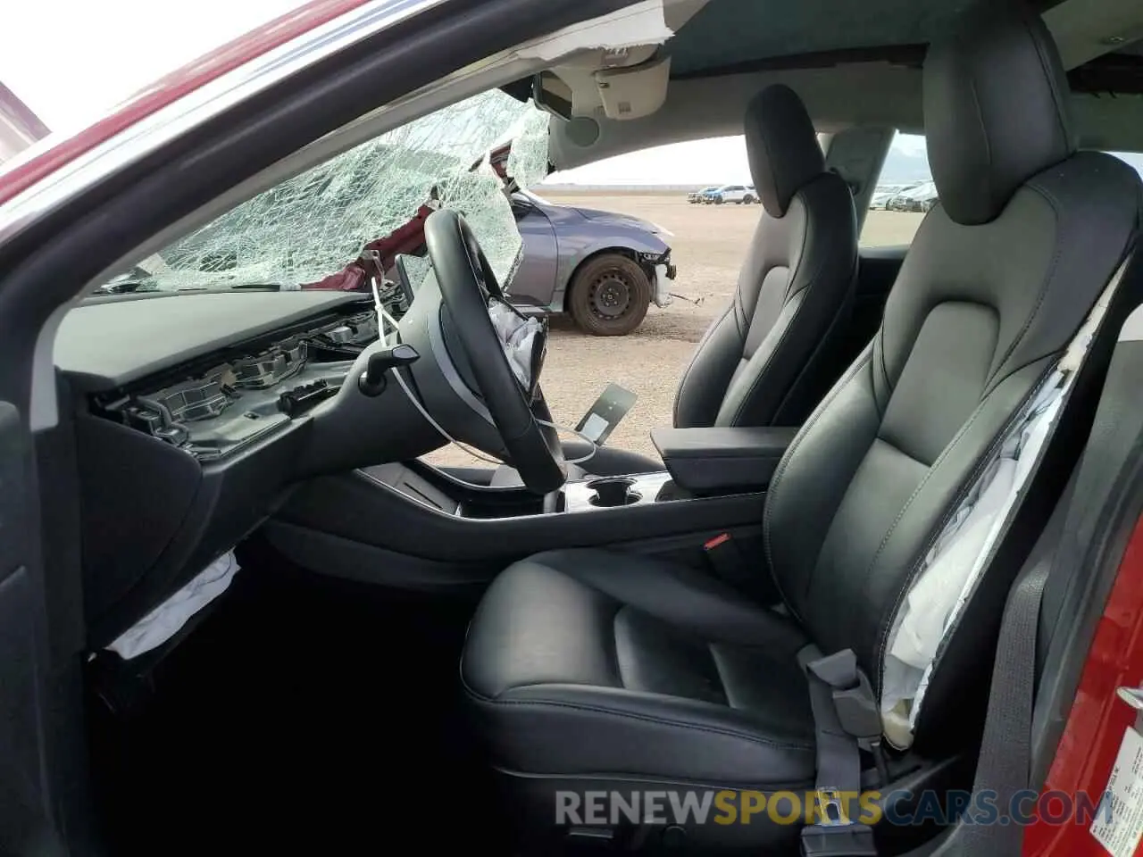 7 fotografías del automóvil dañado 5YJ3E1EB1KF387273 TESLA MODEL 3 2019