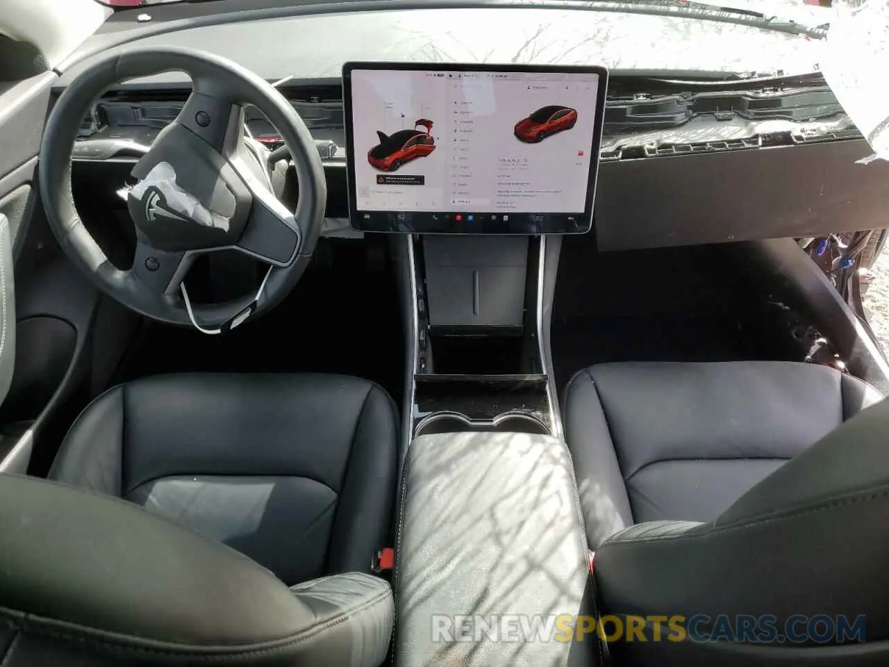 8 fotografías del automóvil dañado 5YJ3E1EB1KF387273 TESLA MODEL 3 2019