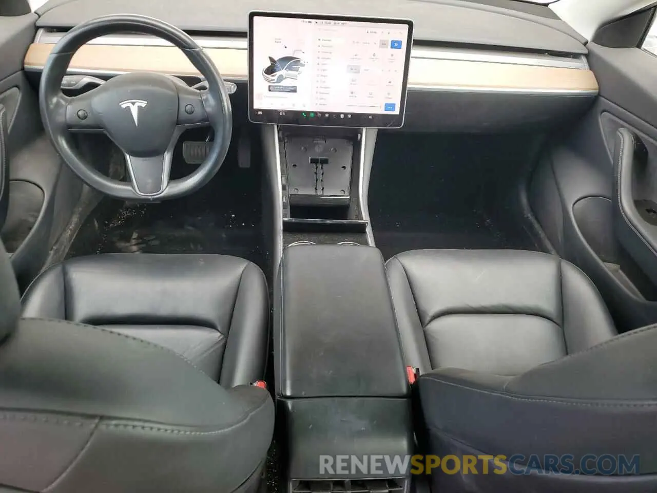8 fotografías del automóvil dañado 5YJ3E1EB1KF387967 TESLA MODEL 3 2019