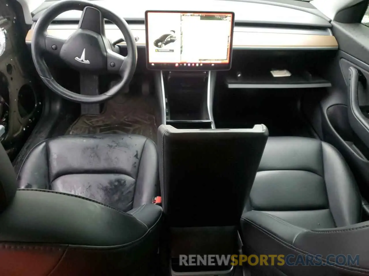 8 fotografías del automóvil dañado 5YJ3E1EB1KF388584 TESLA MODEL 3 2019