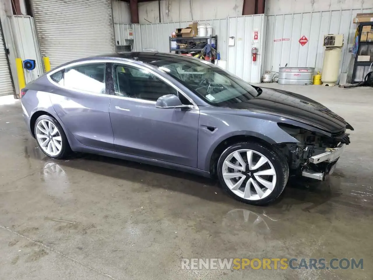 4 fotografías del automóvil dañado 5YJ3E1EB1KF389511 TESLA MODEL 3 2019
