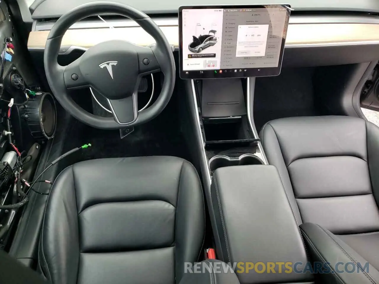 8 fotografías del automóvil dañado 5YJ3E1EB1KF389511 TESLA MODEL 3 2019