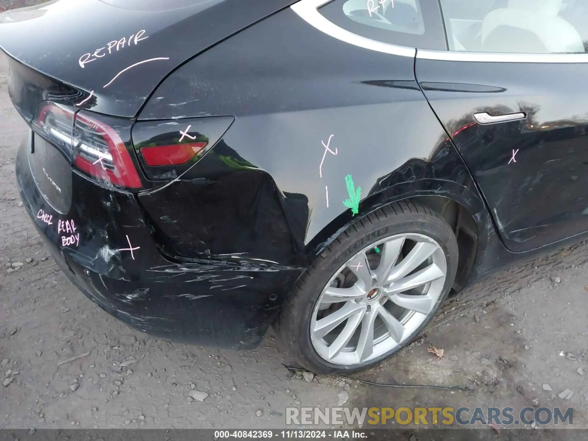 6 fotografías del automóvil dañado 5YJ3E1EB1KF391453 TESLA MODEL 3 2019