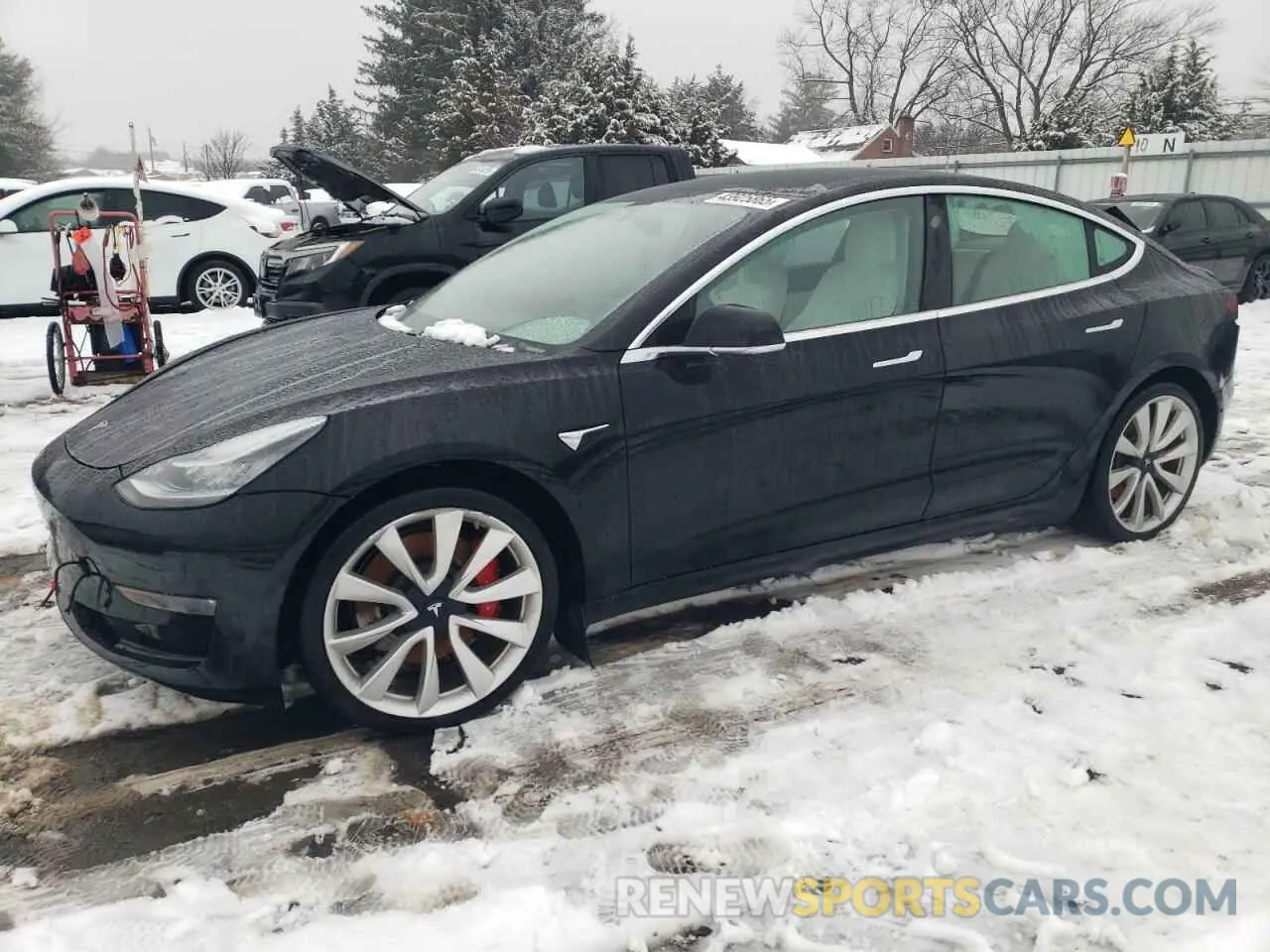 1 fotografías del automóvil dañado 5YJ3E1EB1KF407053 TESLA MODEL 3 2019