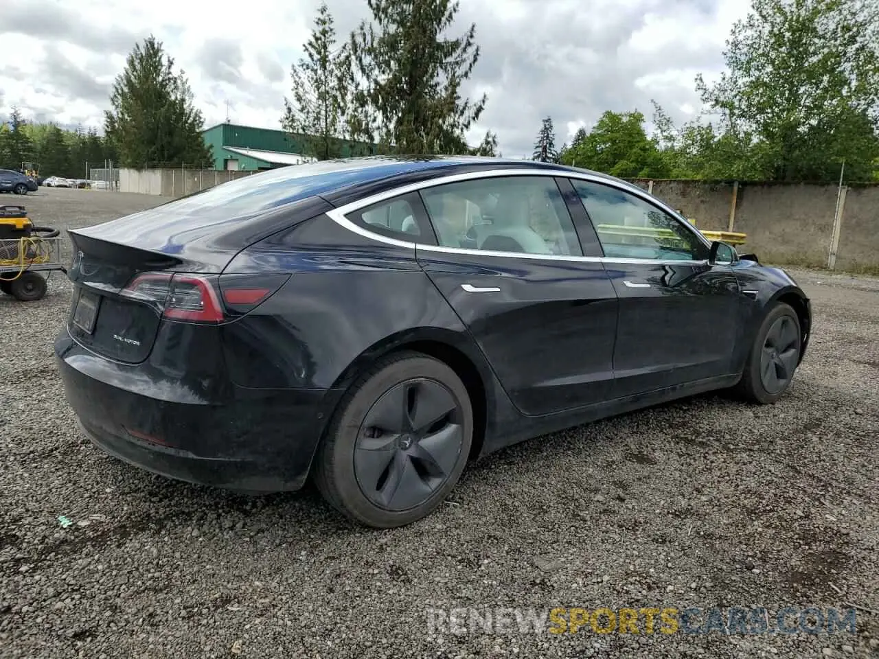 3 fotografías del automóvil dañado 5YJ3E1EB1KF421406 TESLA MODEL 3 2019