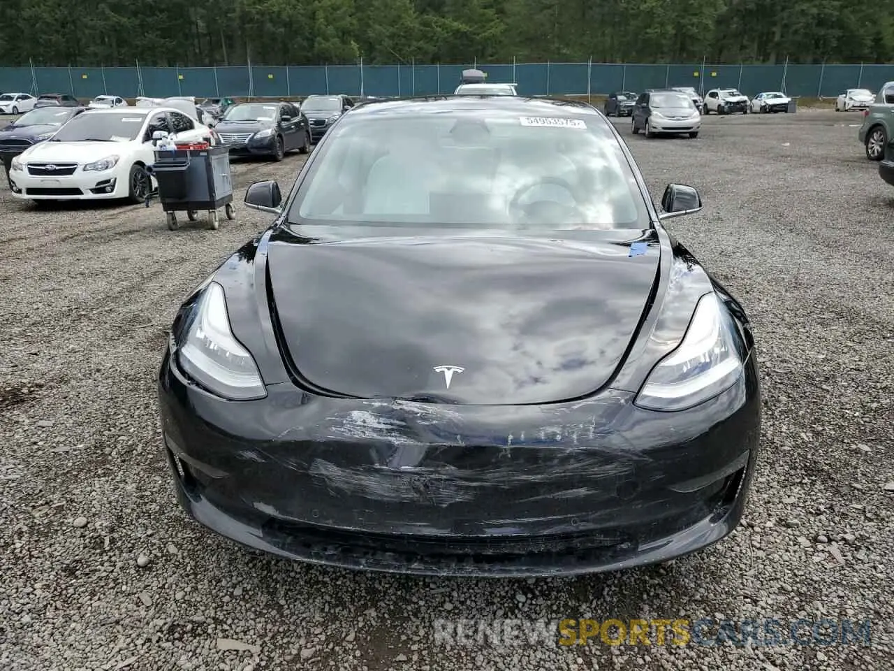 5 fotografías del automóvil dañado 5YJ3E1EB1KF421406 TESLA MODEL 3 2019