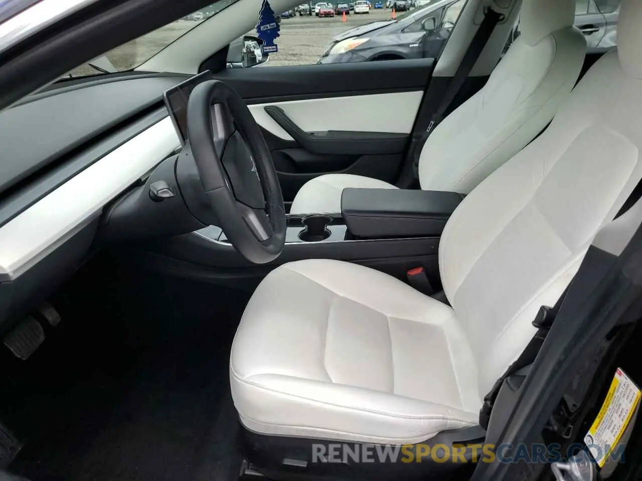 7 fotografías del automóvil dañado 5YJ3E1EB1KF421406 TESLA MODEL 3 2019