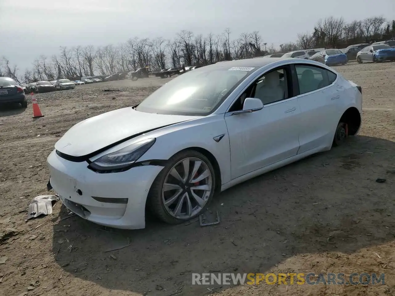 1 fotografías del automóvil dañado 5YJ3E1EB1KF422135 TESLA MODEL 3 2019