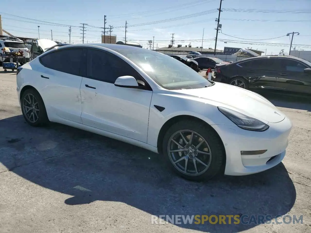 4 fotografías del automóvil dañado 5YJ3E1EB1KF433510 TESLA MODEL 3 2019