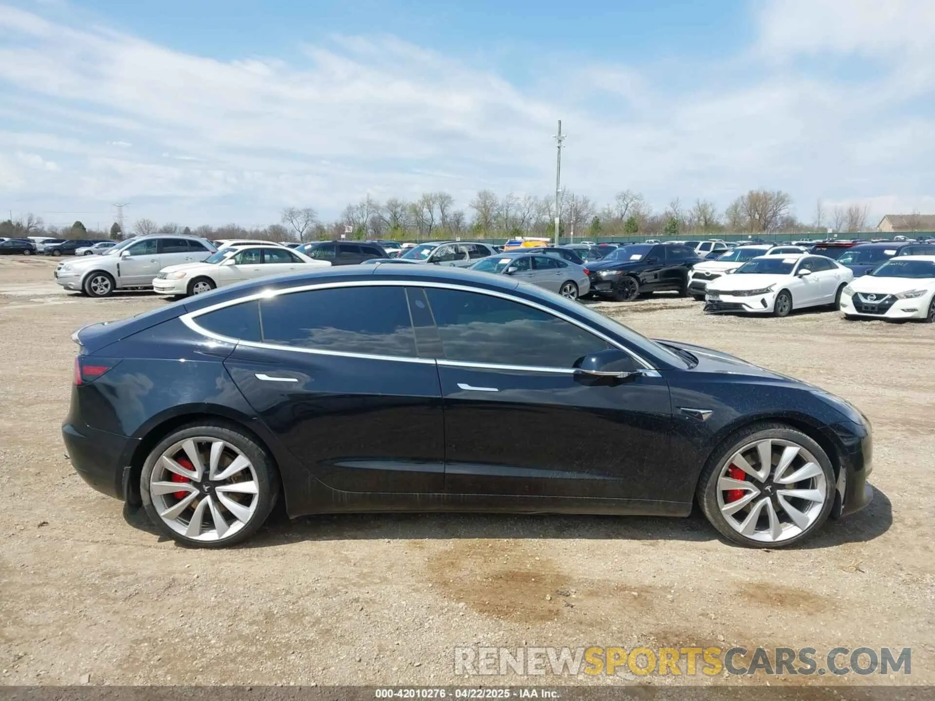 7 fotografías del automóvil dañado 5YJ3E1EB1KF438335 TESLA MODEL 3 2019