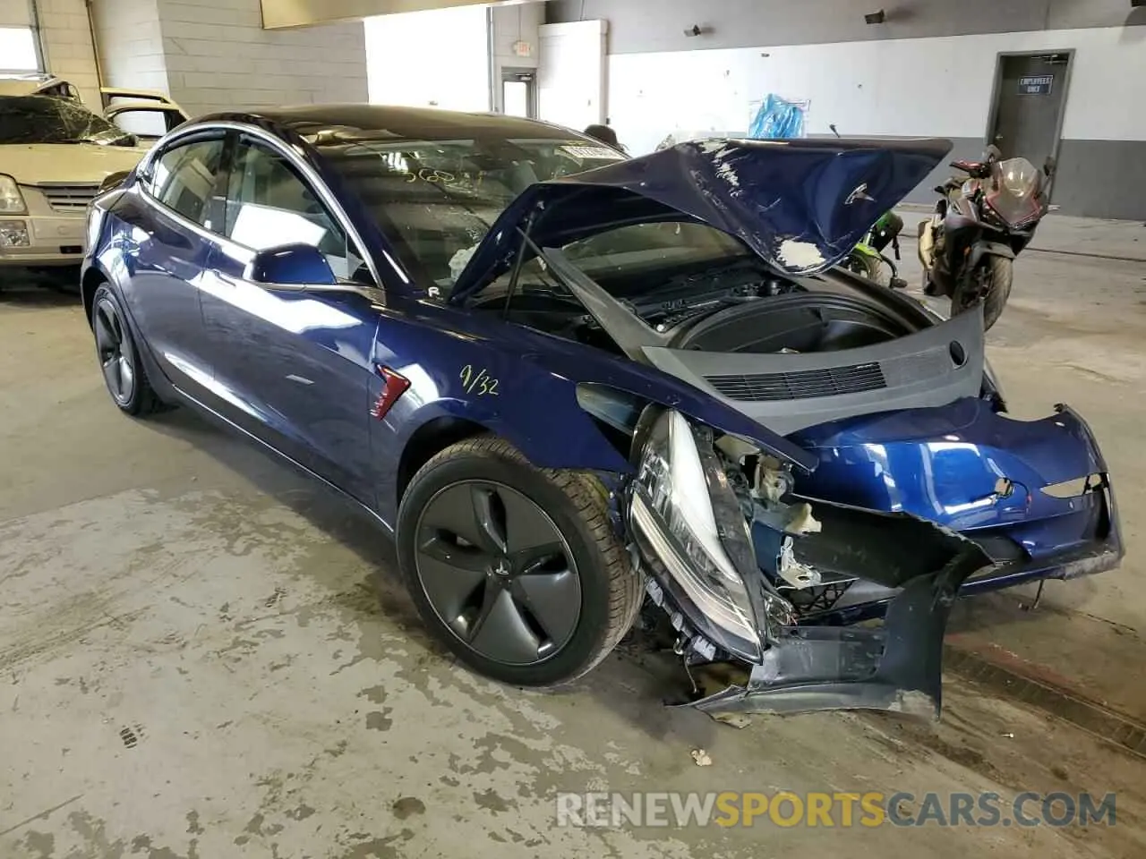 1 fotografías del automóvil dañado 5YJ3E1EB1KF442157 TESLA MODEL 3 2019