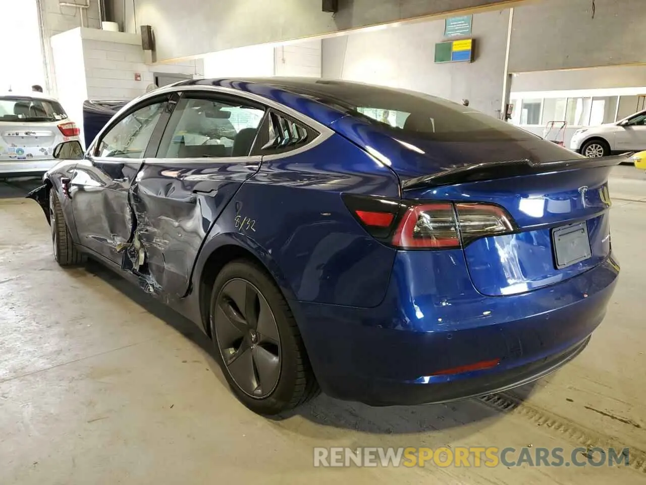 3 fotografías del automóvil dañado 5YJ3E1EB1KF442157 TESLA MODEL 3 2019