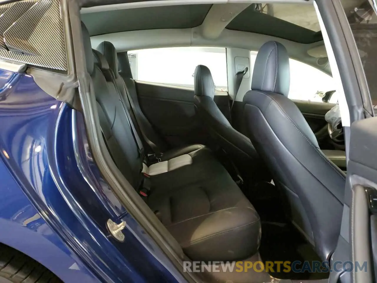 6 fotografías del automóvil dañado 5YJ3E1EB1KF442157 TESLA MODEL 3 2019