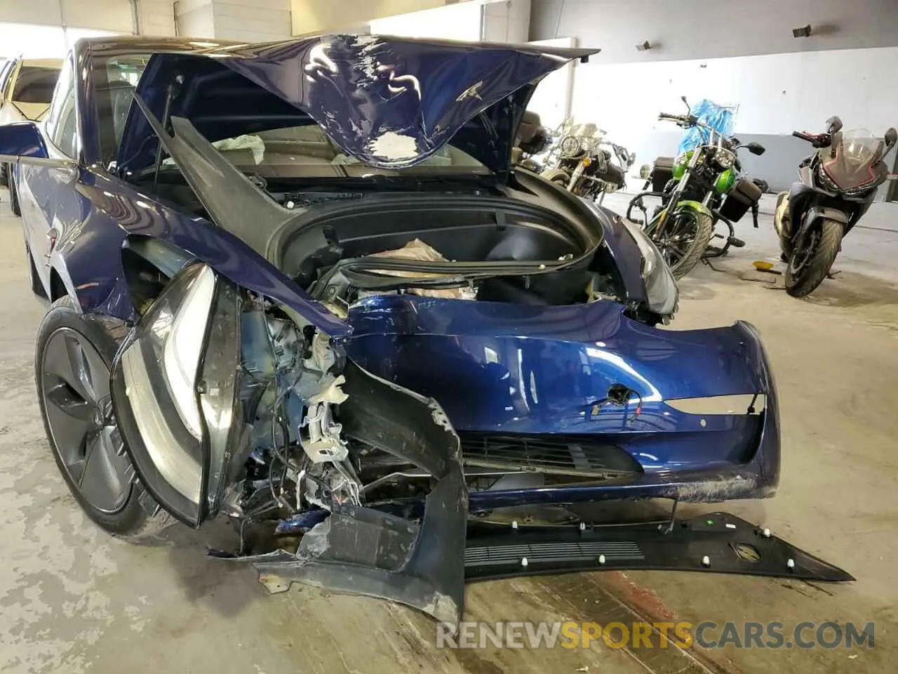 9 fotografías del automóvil dañado 5YJ3E1EB1KF442157 TESLA MODEL 3 2019