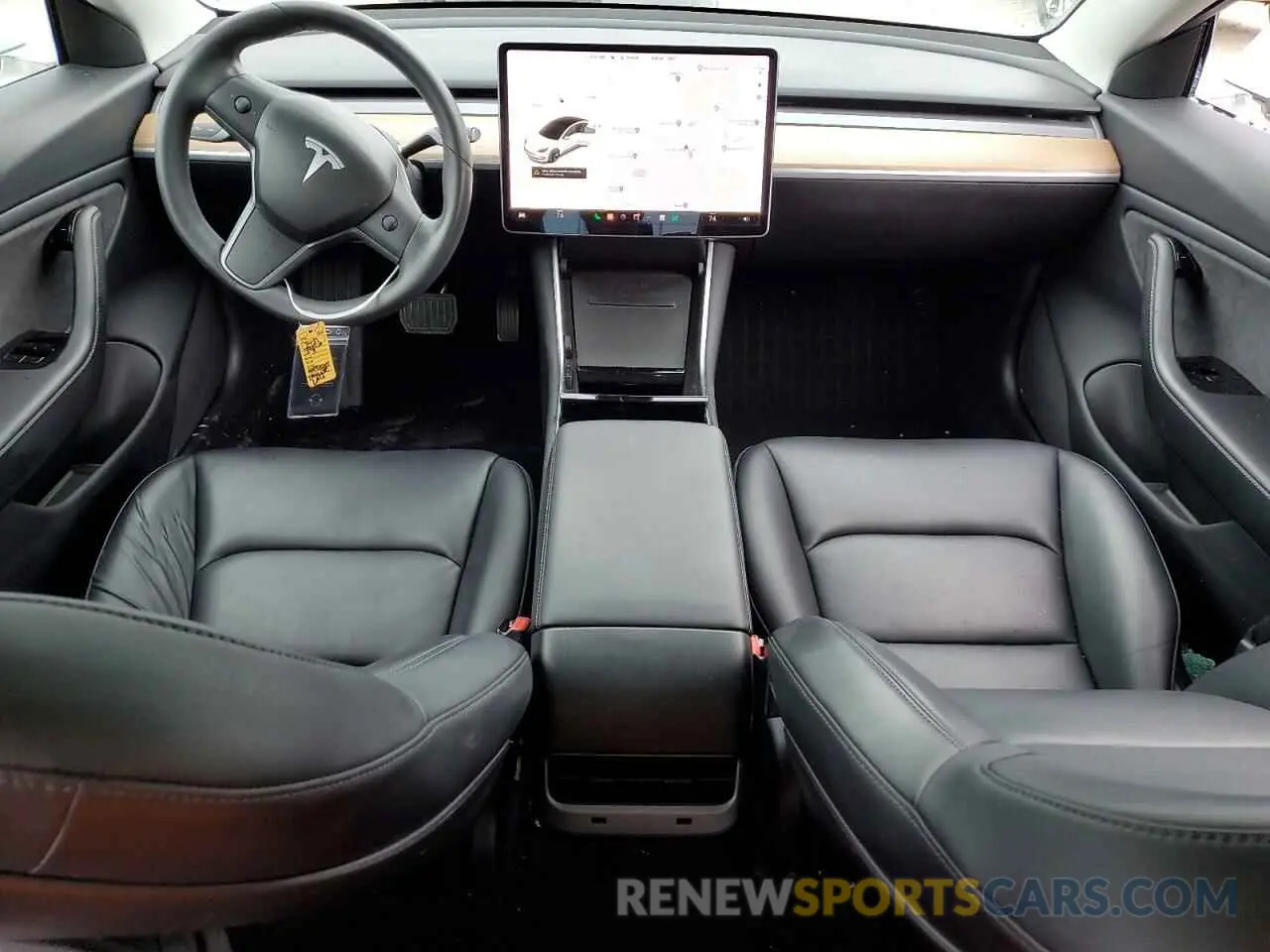 8 fotografías del automóvil dañado 5YJ3E1EB1KF493805 TESLA MODEL 3 2019