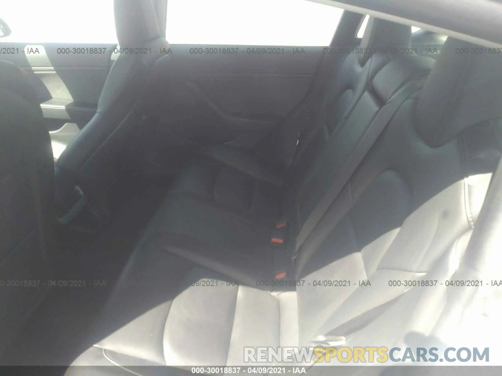 8 fotografías del automóvil dañado 5YJ3E1EB1KF494159 TESLA MODEL 3 2019