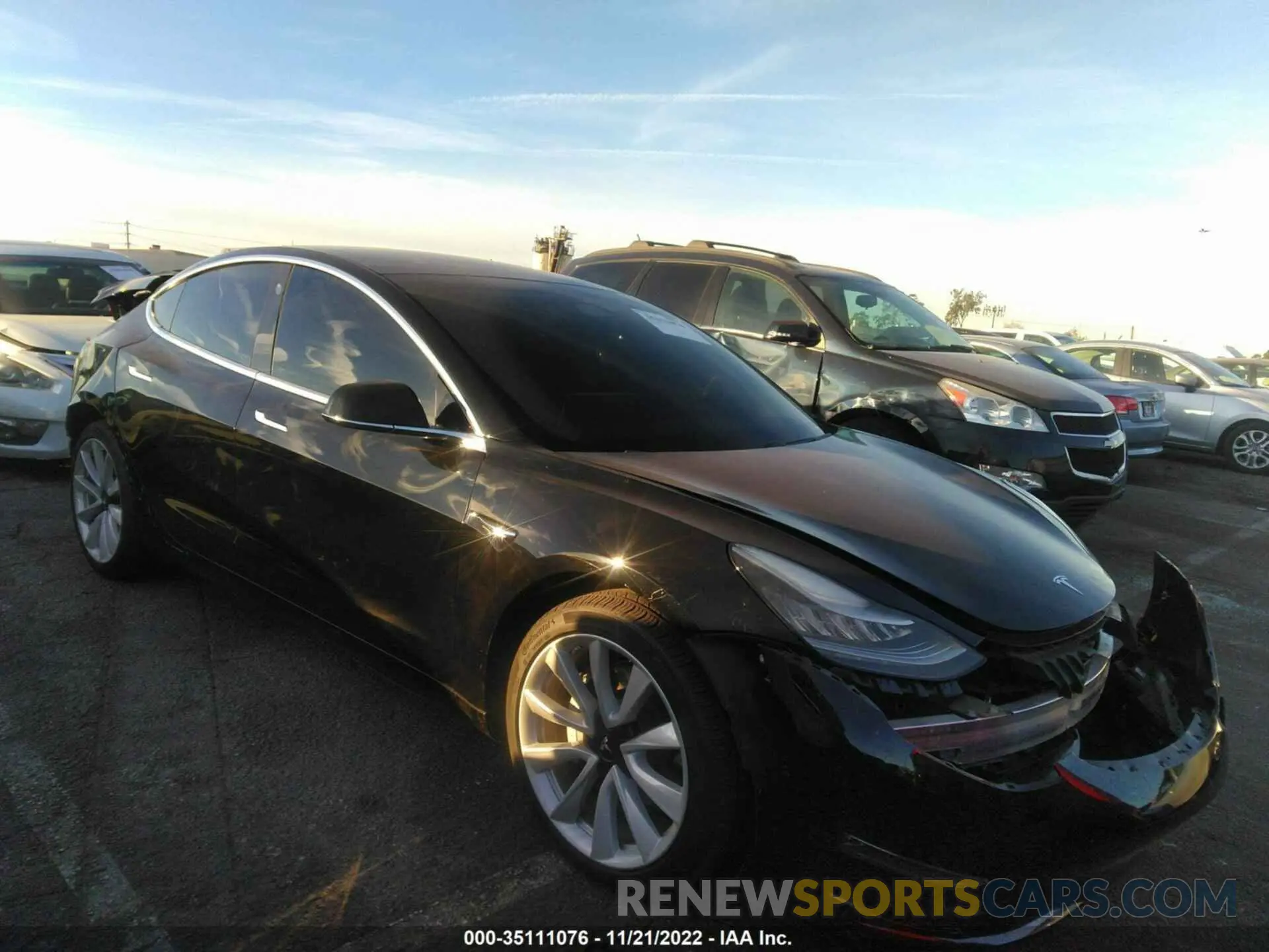 1 fotografías del automóvil dañado 5YJ3E1EB1KF497305 TESLA MODEL 3 2019