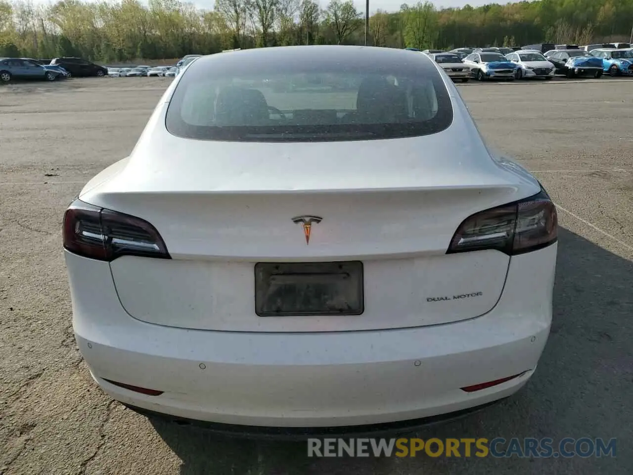 6 fotografías del automóvil dañado 5YJ3E1EB1KF510554 TESLA MODEL 3 2019