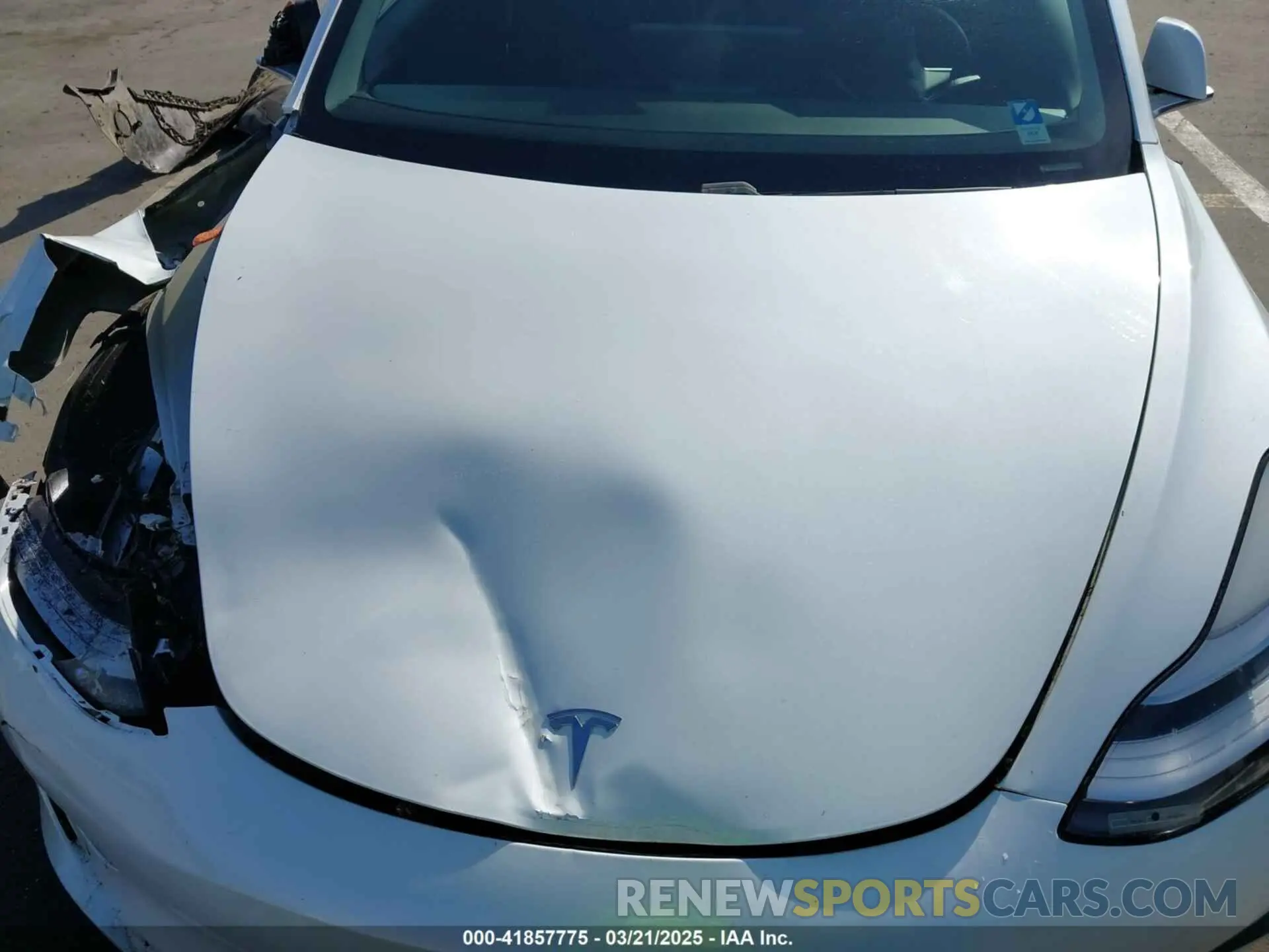 10 fotografías del automóvil dañado 5YJ3E1EB1KF510912 TESLA MODEL 3 2019