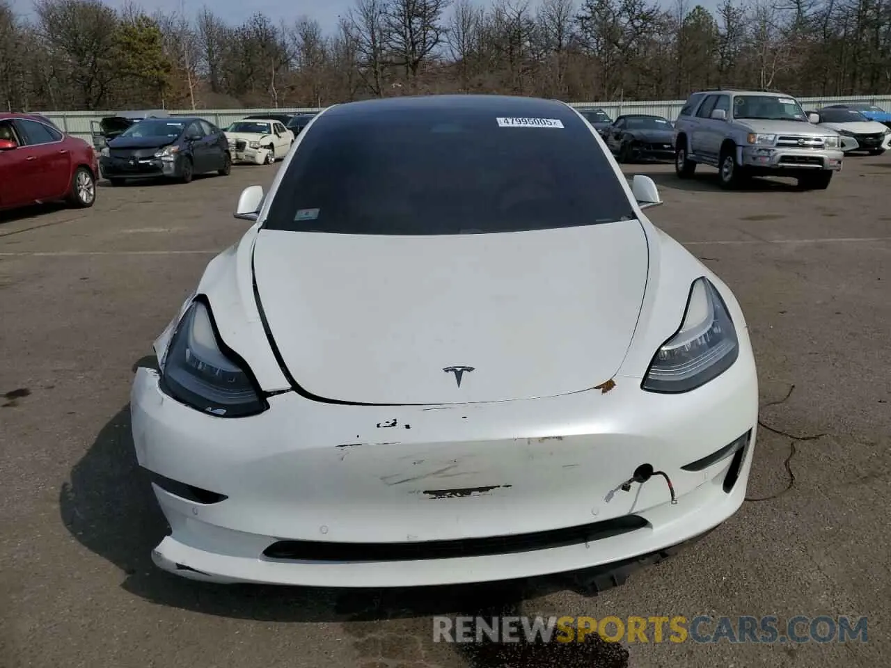 5 fotografías del automóvil dañado 5YJ3E1EB1KF513454 TESLA MODEL 3 2019