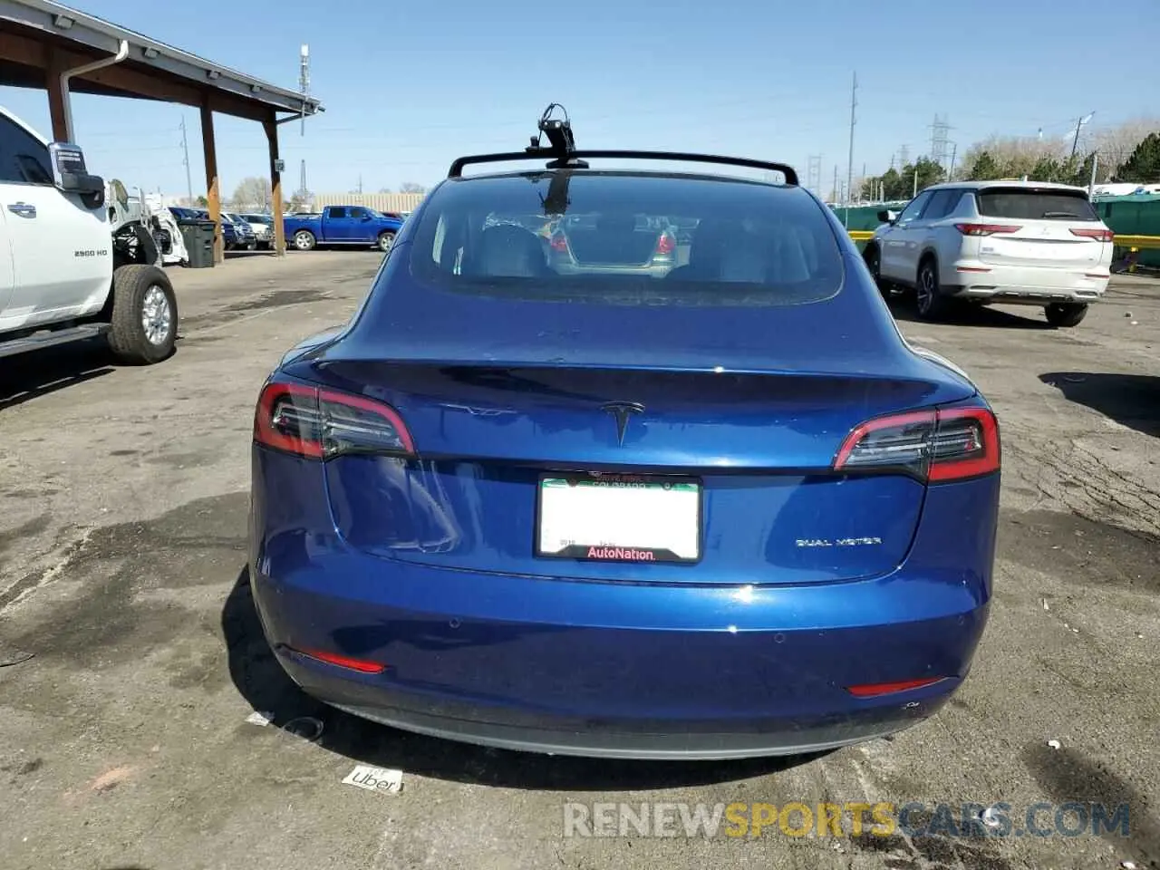 6 fotografías del automóvil dañado 5YJ3E1EB1KF521716 TESLA MODEL 3 2019