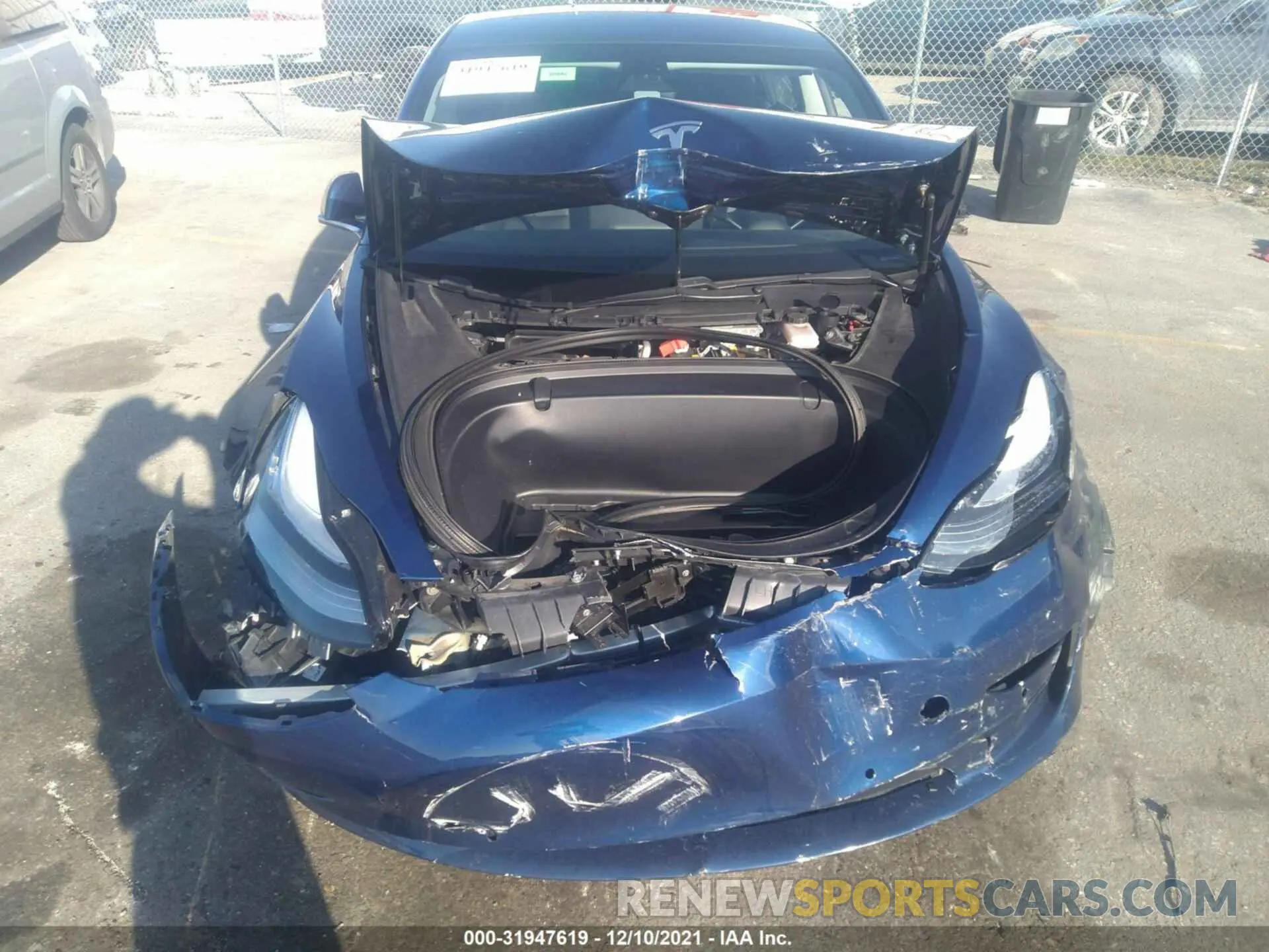 6 fotografías del automóvil dañado 5YJ3E1EB2KF191410 TESLA MODEL 3 2019