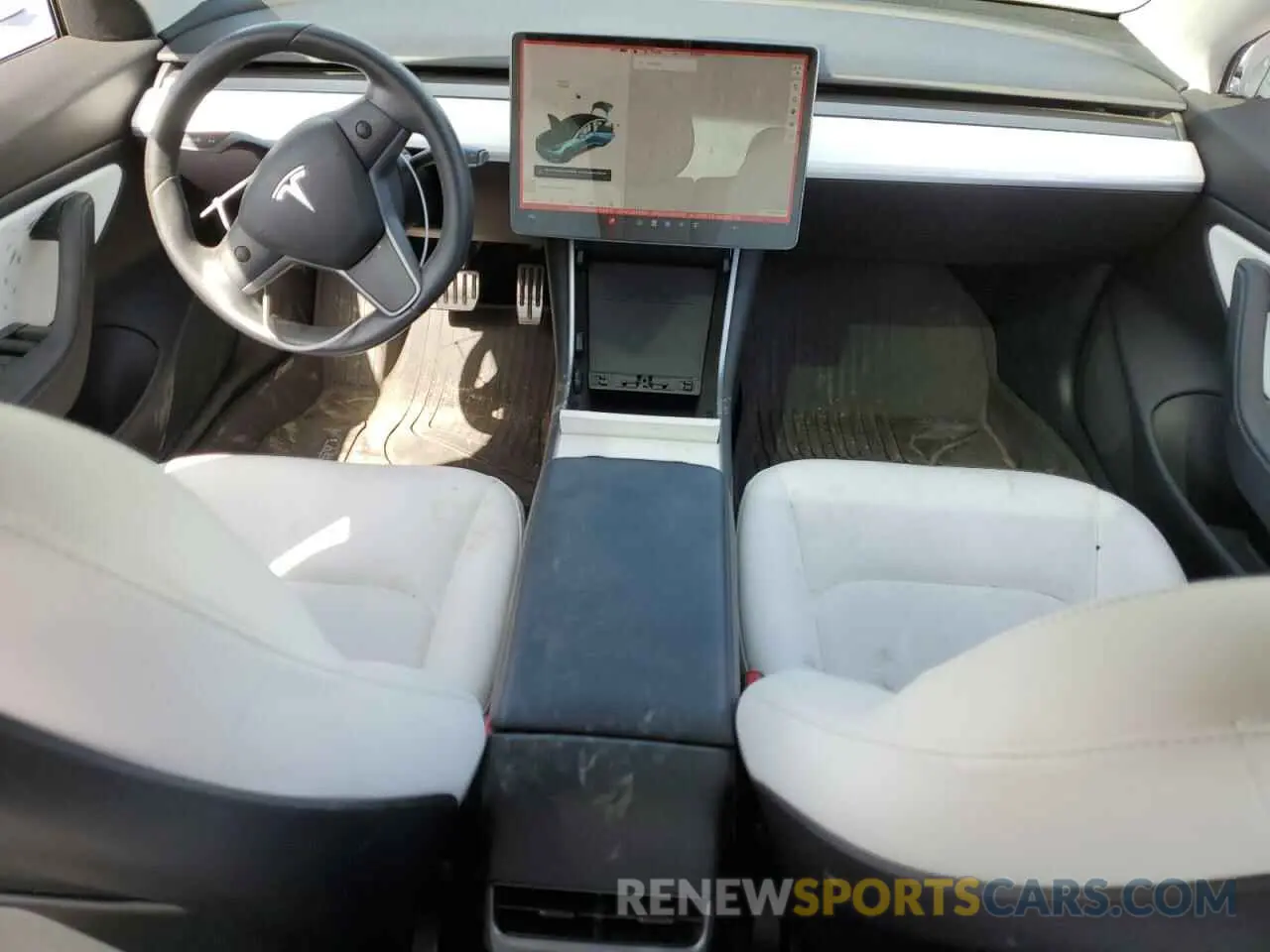 8 fotografías del automóvil dañado 5YJ3E1EB2KF195120 TESLA MODEL 3 2019