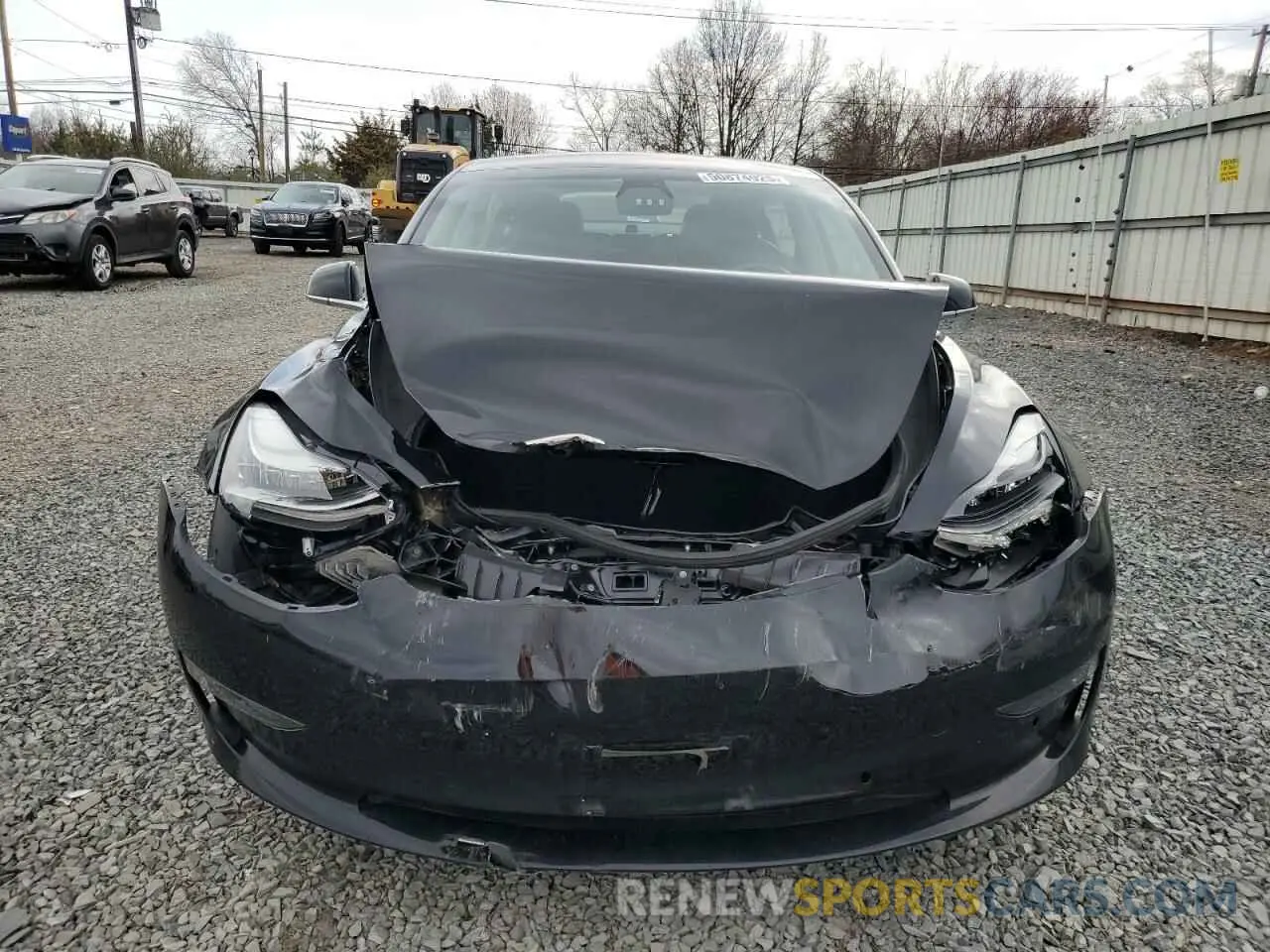 5 fotografías del automóvil dañado 5YJ3E1EB2KF197062 TESLA MODEL 3 2019