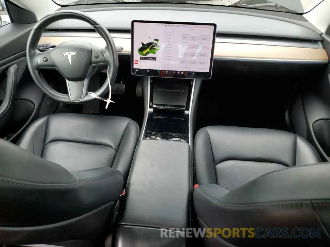 8 fotografías del automóvil dañado 5YJ3E1EB2KF197062 TESLA MODEL 3 2019