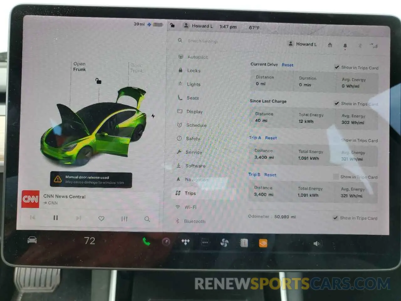 9 fotografías del automóvil dañado 5YJ3E1EB2KF197062 TESLA MODEL 3 2019