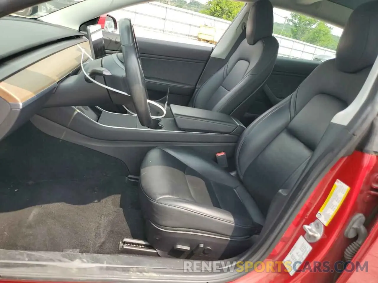 7 fotografías del automóvil dañado 5YJ3E1EB2KF210523 TESLA MODEL 3 2019
