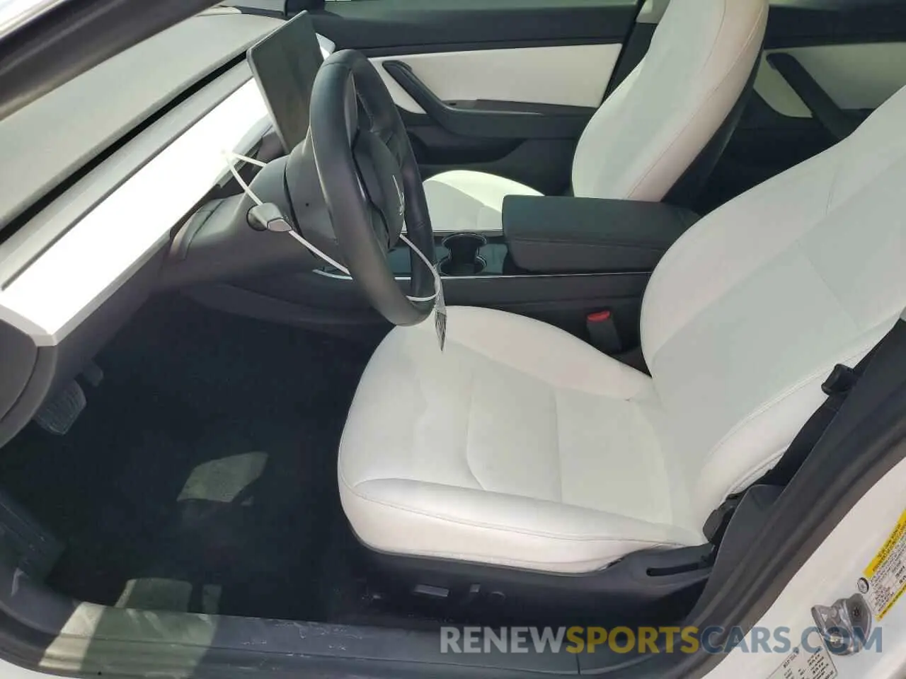 7 fotografías del automóvil dañado 5YJ3E1EB2KF391185 TESLA MODEL 3 2019