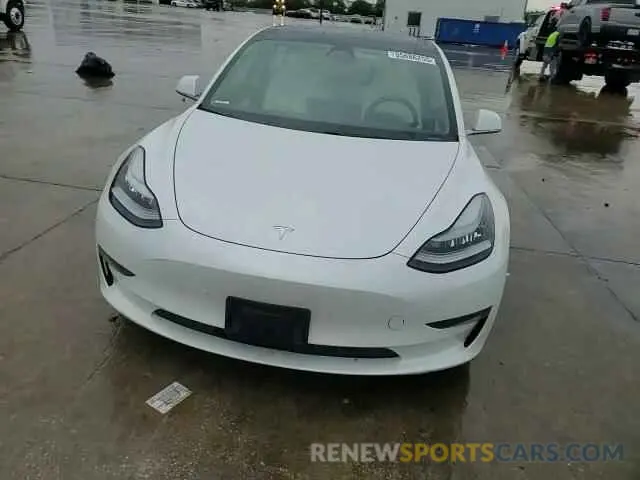 13 fotografías del automóvil dañado 5YJ3E1EB2KF392305 TESLA MODEL 3 2019