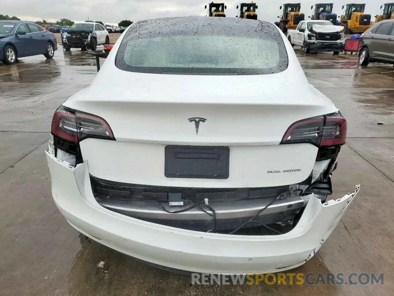 6 fotografías del automóvil dañado 5YJ3E1EB2KF392305 TESLA MODEL 3 2019