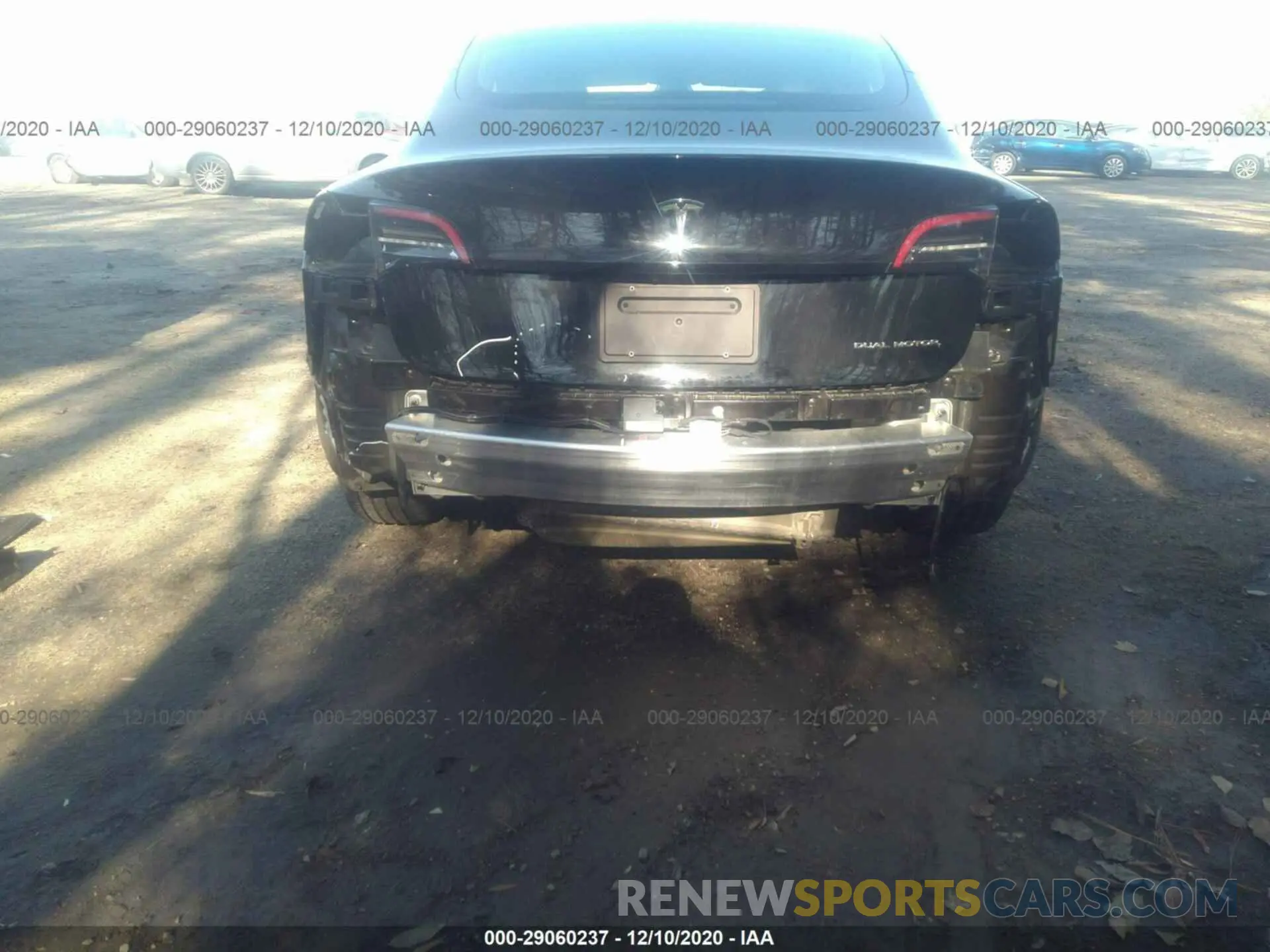 6 fotografías del automóvil dañado 5YJ3E1EB2KF413265 TESLA MODEL 3 2019
