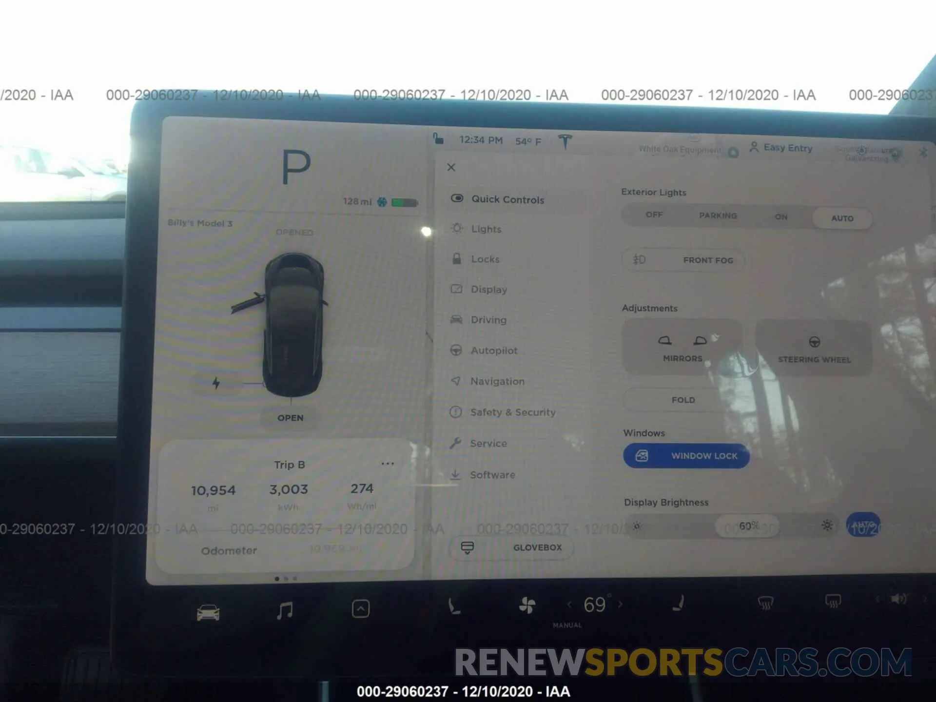 7 fotografías del automóvil dañado 5YJ3E1EB2KF413265 TESLA MODEL 3 2019