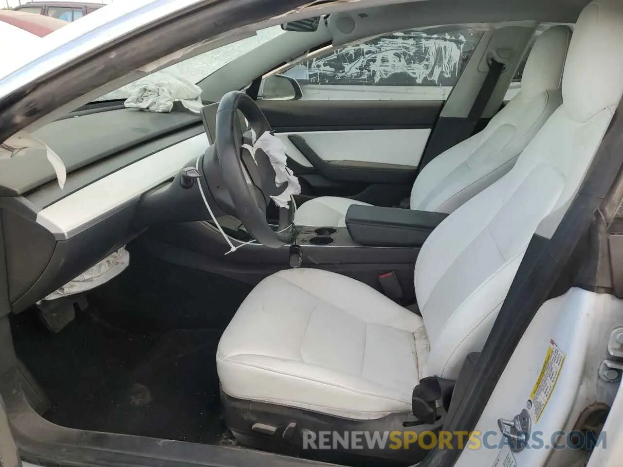7 fotografías del automóvil dañado 5YJ3E1EB2KF421849 TESLA MODEL 3 2019