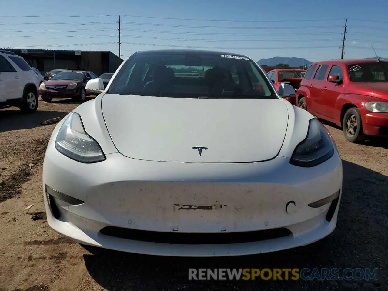 5 fotografías del automóvil dañado 5YJ3E1EB2KF437498 TESLA MODEL 3 2019
