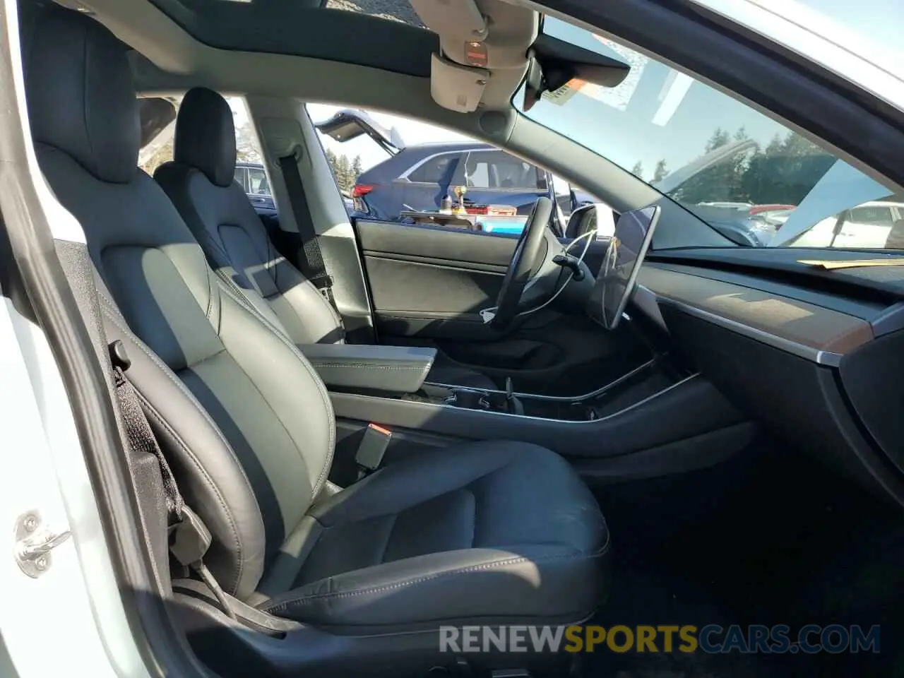 7 fotografías del automóvil dañado 5YJ3E1EB2KF442345 TESLA MODEL 3 2019
