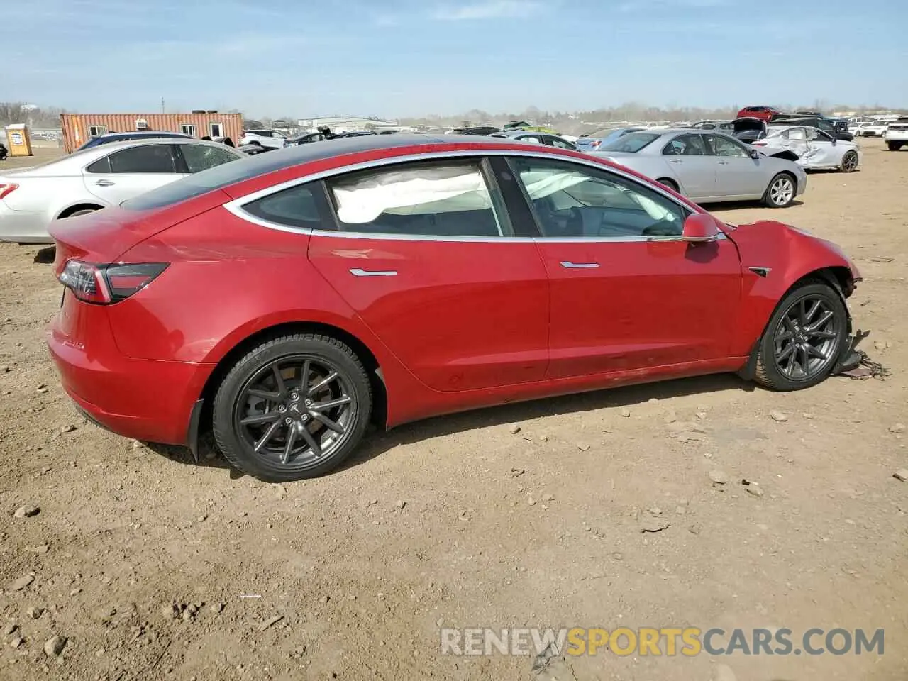 3 fotografías del automóvil dañado 5YJ3E1EB2KF453734 TESLA MODEL 3 2019