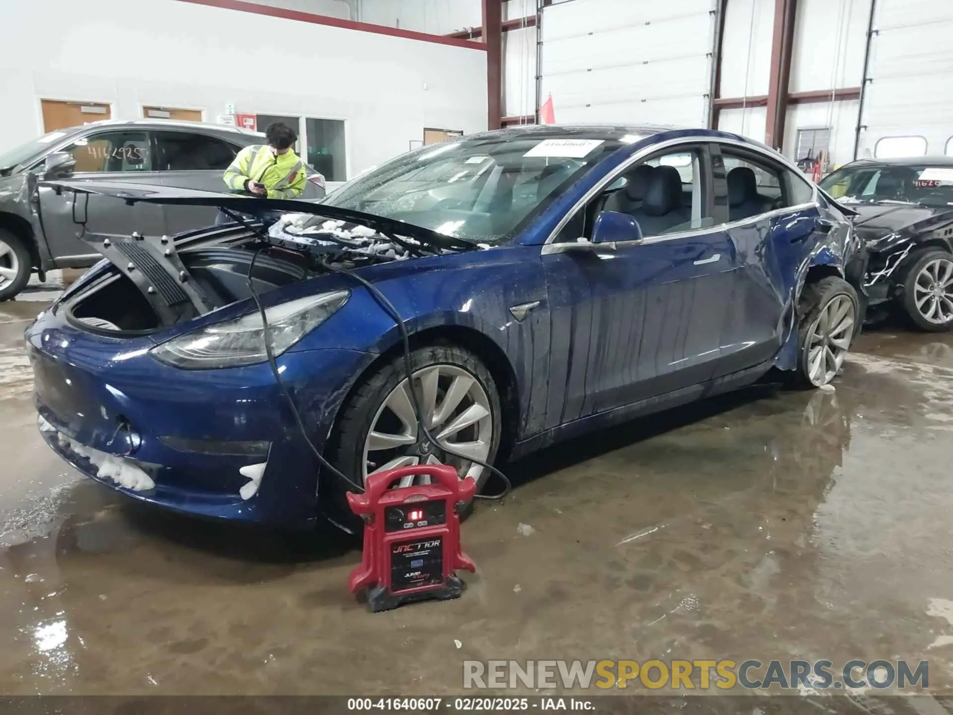 2 fotografías del automóvil dañado 5YJ3E1EB2KF453877 TESLA MODEL 3 2019