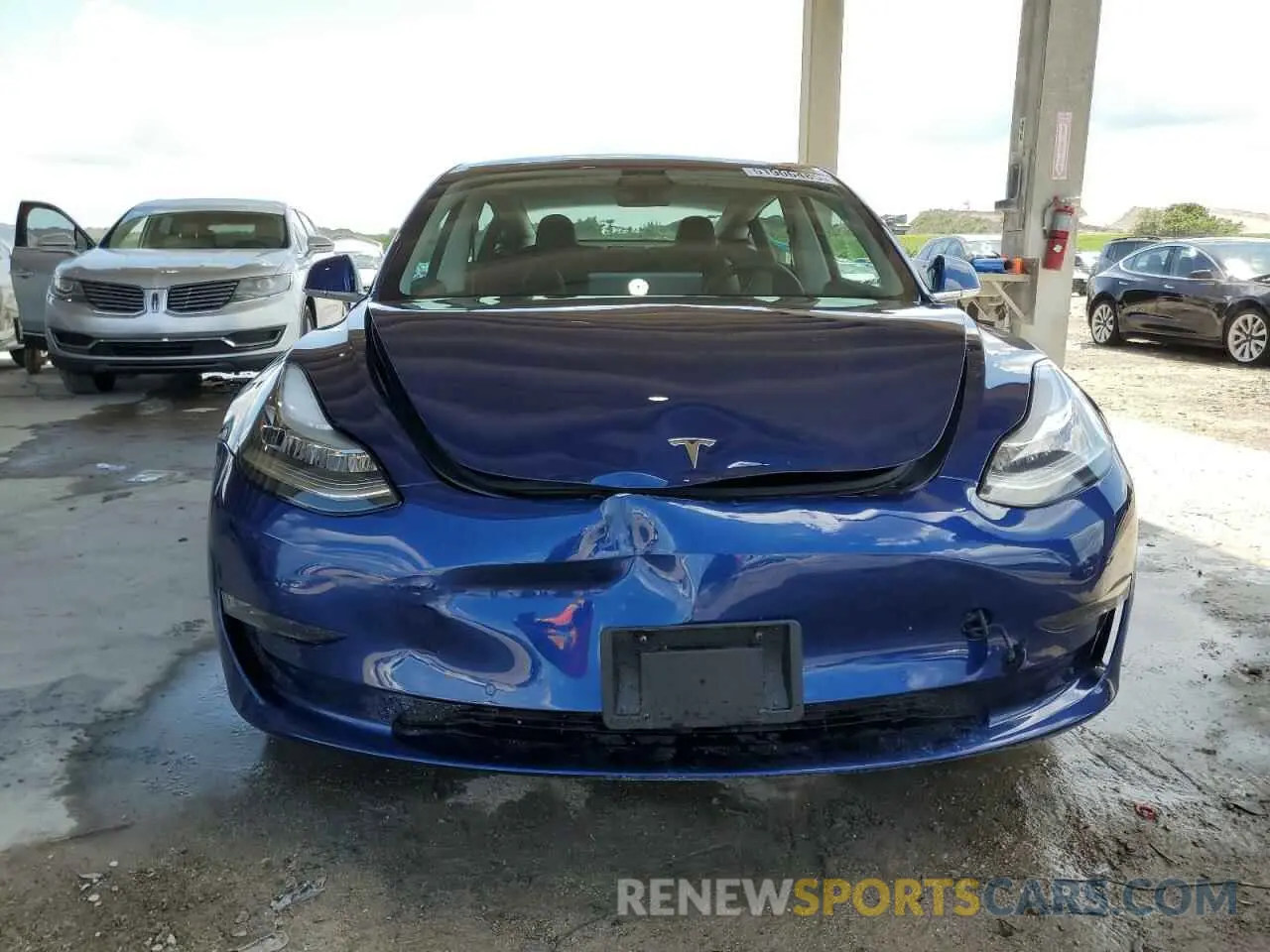 5 fotografías del automóvil dañado 5YJ3E1EB2KF465107 TESLA MODEL 3 2019