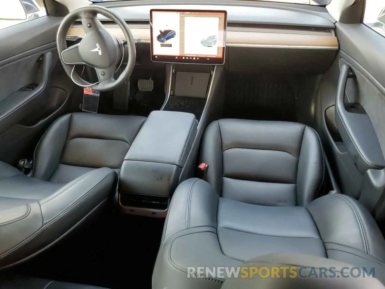 8 fotografías del automóvil dañado 5YJ3E1EB2KF465107 TESLA MODEL 3 2019