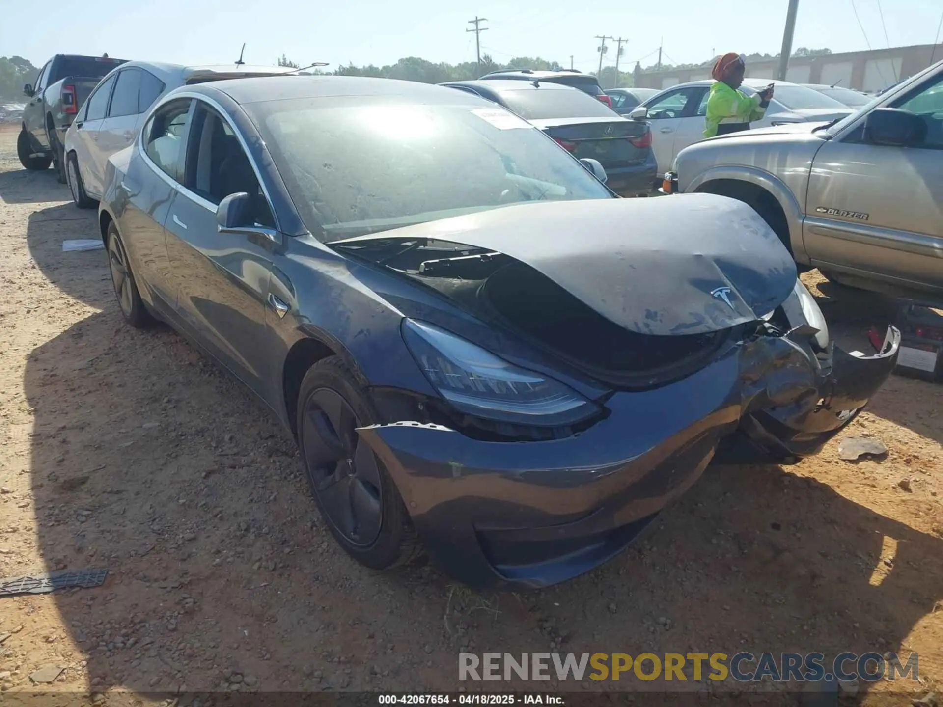 1 fotografías del automóvil dañado 5YJ3E1EB2KF510398 TESLA MODEL 3 2019