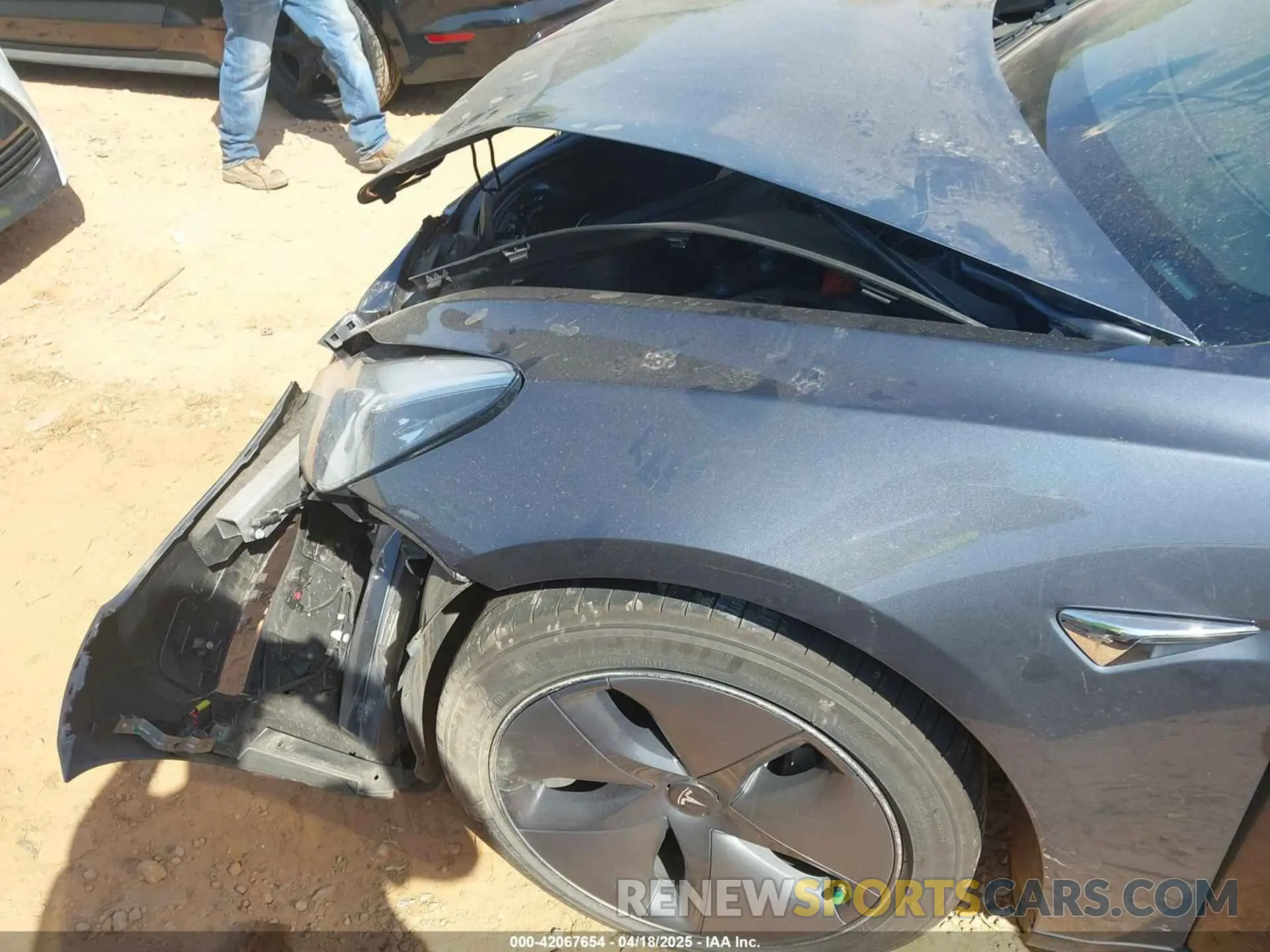 6 fotografías del automóvil dañado 5YJ3E1EB2KF510398 TESLA MODEL 3 2019