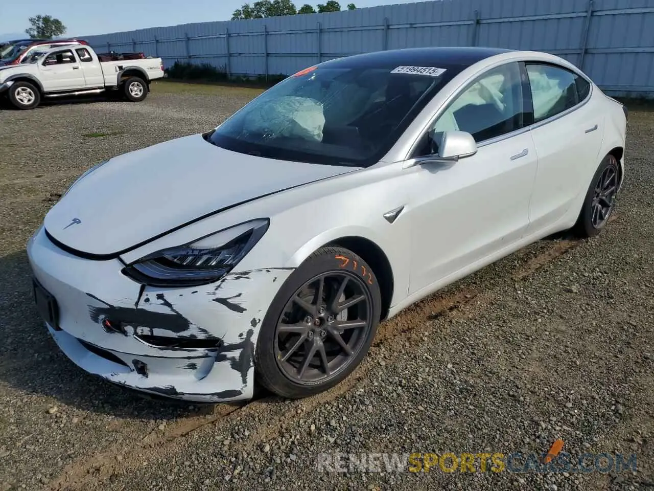 1 fotografías del automóvil dañado 5YJ3E1EB2KF511969 TESLA MODEL 3 2019